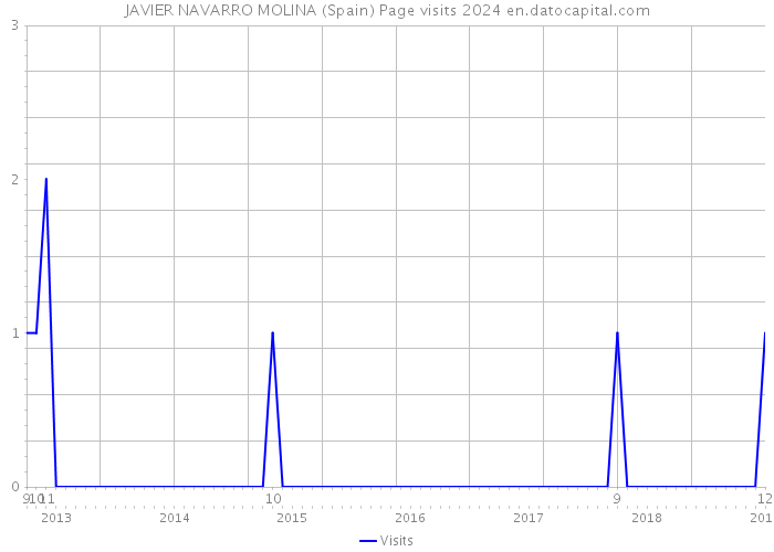 JAVIER NAVARRO MOLINA (Spain) Page visits 2024 