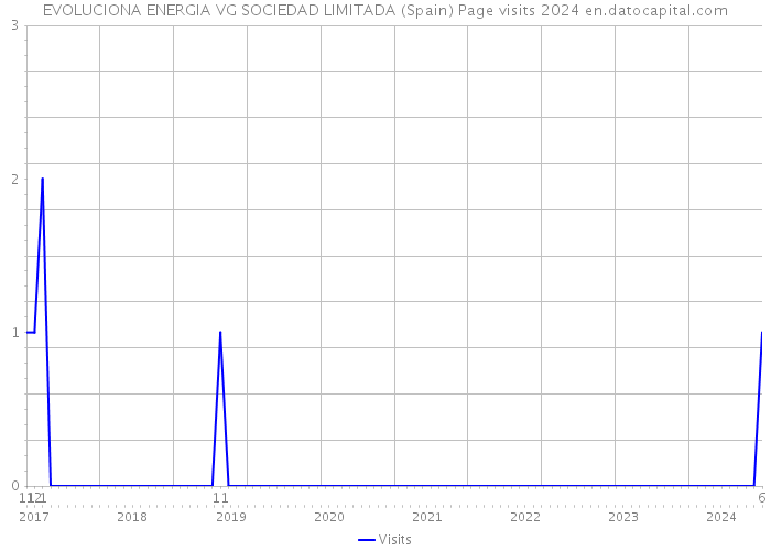 EVOLUCIONA ENERGIA VG SOCIEDAD LIMITADA (Spain) Page visits 2024 