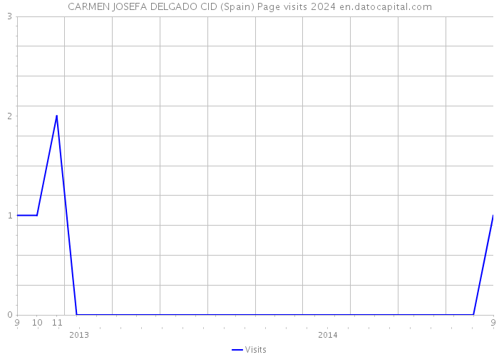 CARMEN JOSEFA DELGADO CID (Spain) Page visits 2024 