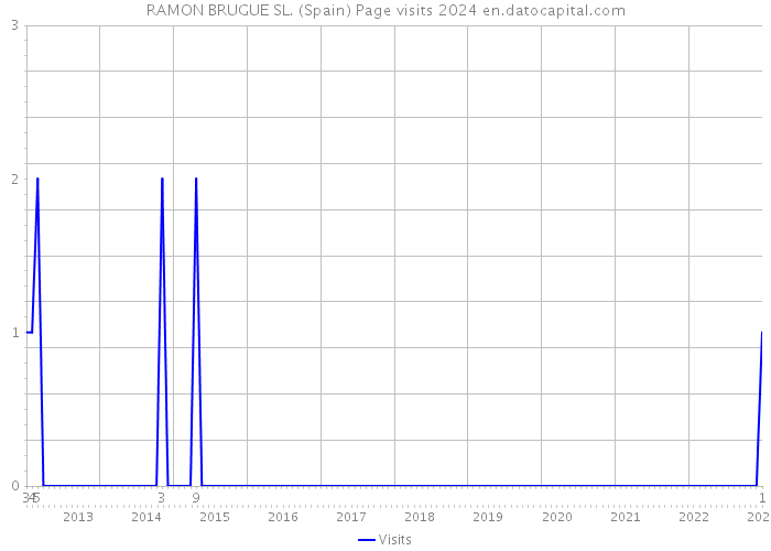 RAMON BRUGUE SL. (Spain) Page visits 2024 