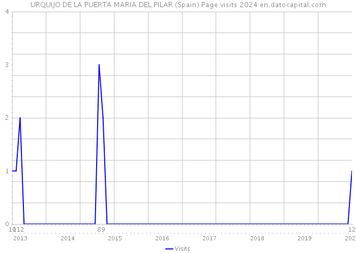 URQUIJO DE LA PUERTA MARIA DEL PILAR (Spain) Page visits 2024 