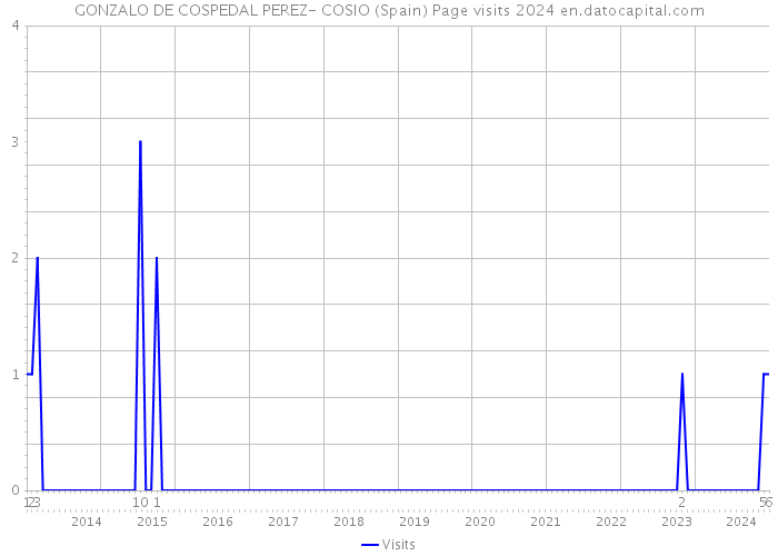 GONZALO DE COSPEDAL PEREZ- COSIO (Spain) Page visits 2024 