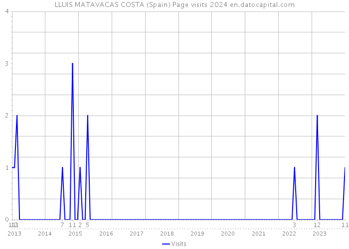 LLUIS MATAVACAS COSTA (Spain) Page visits 2024 