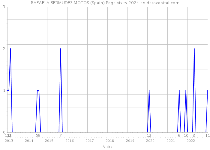 RAFAELA BERMUDEZ MOTOS (Spain) Page visits 2024 