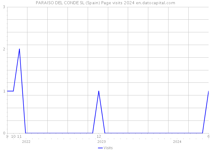 PARAISO DEL CONDE SL (Spain) Page visits 2024 