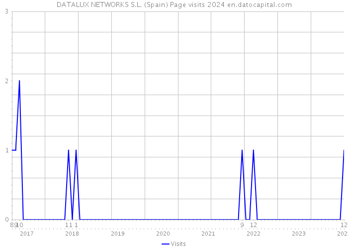 DATALUX NETWORKS S.L. (Spain) Page visits 2024 