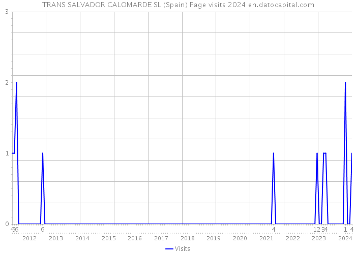 TRANS SALVADOR CALOMARDE SL (Spain) Page visits 2024 