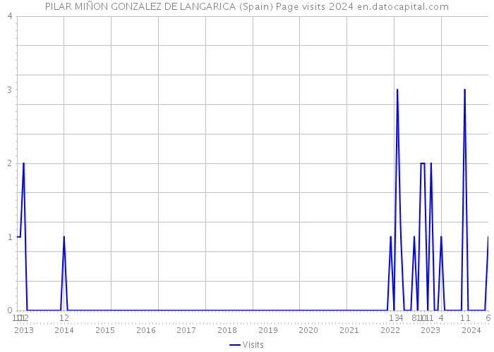 PILAR MIÑON GONZALEZ DE LANGARICA (Spain) Page visits 2024 