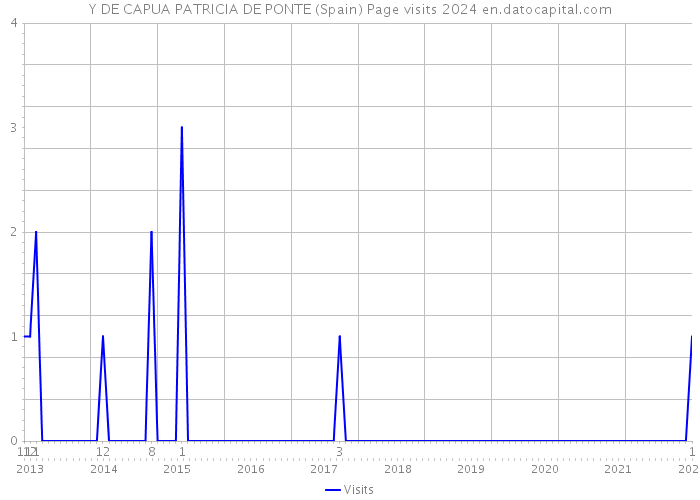 Y DE CAPUA PATRICIA DE PONTE (Spain) Page visits 2024 