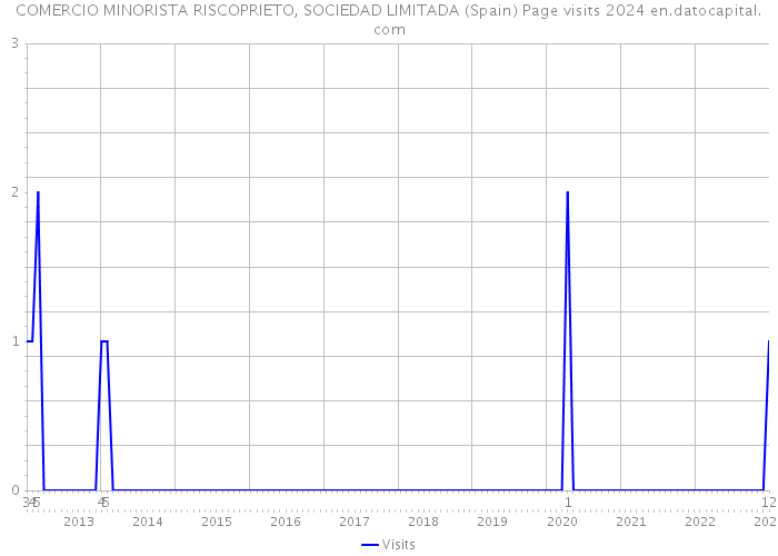 COMERCIO MINORISTA RISCOPRIETO, SOCIEDAD LIMITADA (Spain) Page visits 2024 