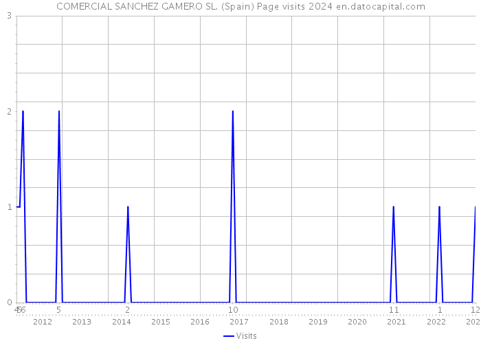 COMERCIAL SANCHEZ GAMERO SL. (Spain) Page visits 2024 