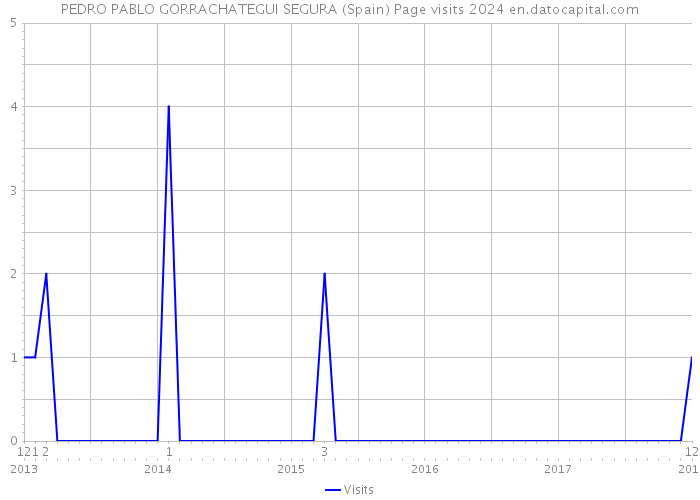 PEDRO PABLO GORRACHATEGUI SEGURA (Spain) Page visits 2024 