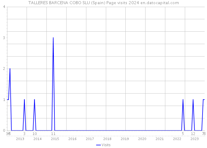 TALLERES BARCENA COBO SLU (Spain) Page visits 2024 