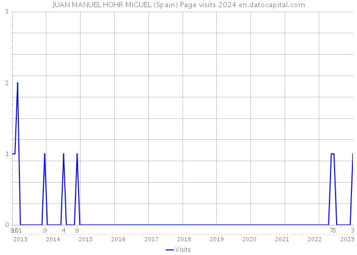 JUAN MANUEL HOHR MIGUEL (Spain) Page visits 2024 