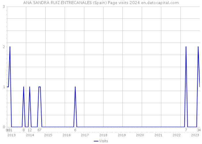 ANA SANDRA RUIZ ENTRECANALES (Spain) Page visits 2024 