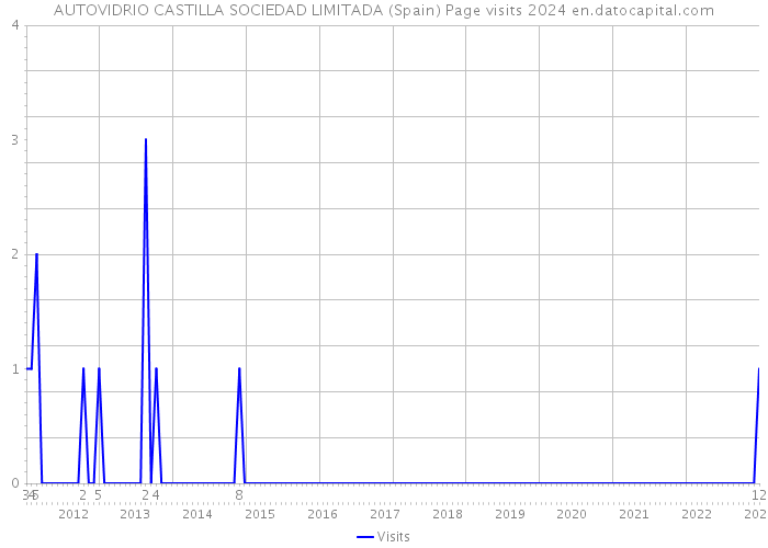 AUTOVIDRIO CASTILLA SOCIEDAD LIMITADA (Spain) Page visits 2024 