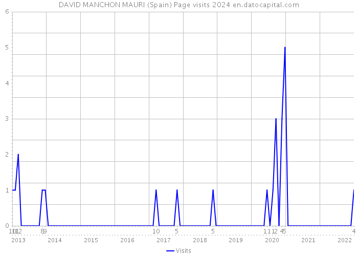 DAVID MANCHON MAURI (Spain) Page visits 2024 