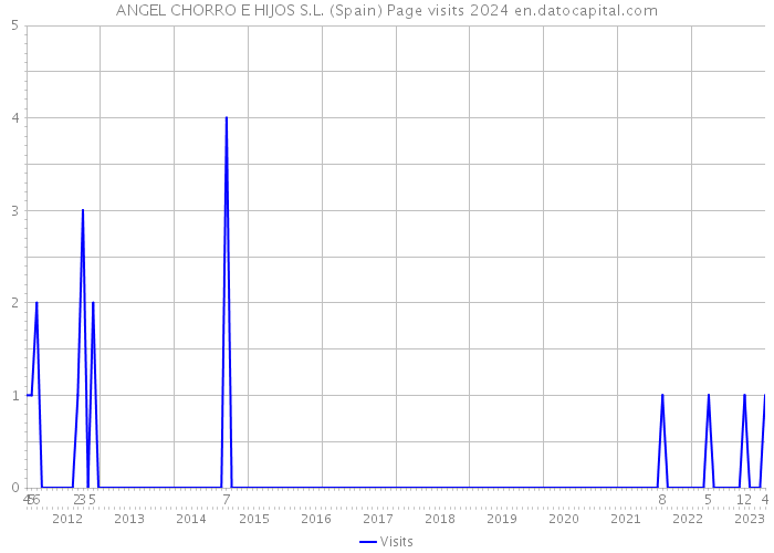 ANGEL CHORRO E HIJOS S.L. (Spain) Page visits 2024 