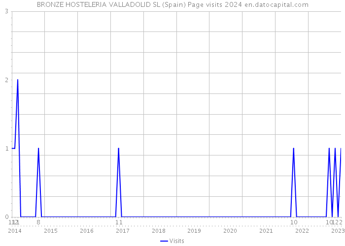 BRONZE HOSTELERIA VALLADOLID SL (Spain) Page visits 2024 