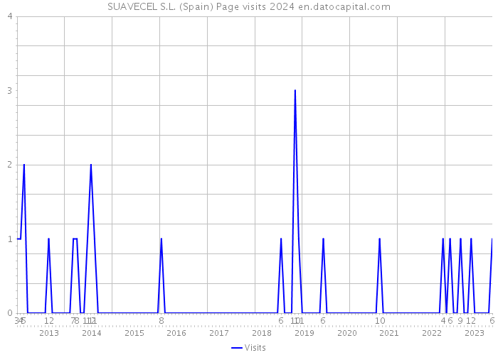 SUAVECEL S.L. (Spain) Page visits 2024 