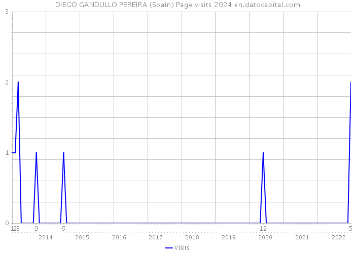 DIEGO GANDULLO PEREIRA (Spain) Page visits 2024 