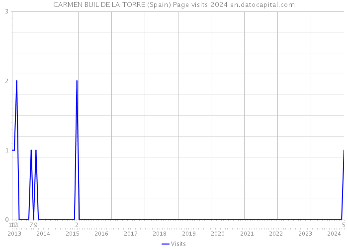 CARMEN BUIL DE LA TORRE (Spain) Page visits 2024 