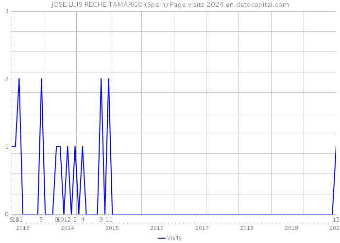 JOSE LUIS RECHE TAMARGO (Spain) Page visits 2024 