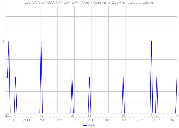 JESSICA CERNUDA CAVEDA EVA (Spain) Page visits 2024 