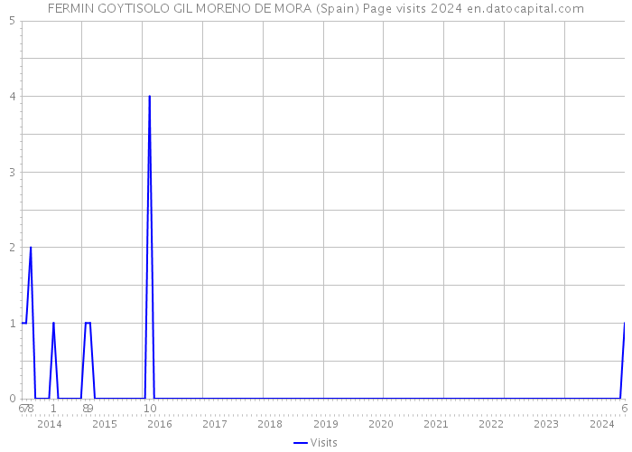 FERMIN GOYTISOLO GIL MORENO DE MORA (Spain) Page visits 2024 