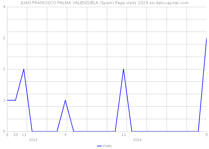 JUAN FRANCISCO PALMA VALENZUELA (Spain) Page visits 2024 