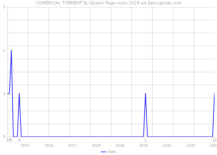 COMERCIAL TORRENT SL (Spain) Page visits 2024 