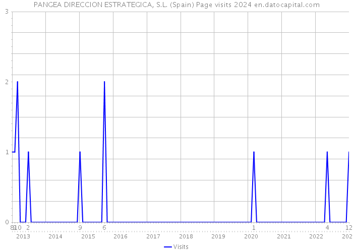 PANGEA DIRECCION ESTRATEGICA, S.L. (Spain) Page visits 2024 