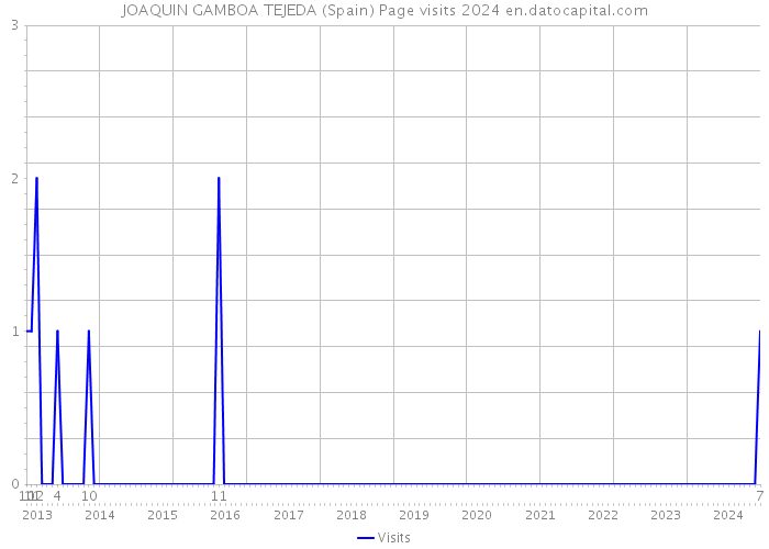 JOAQUIN GAMBOA TEJEDA (Spain) Page visits 2024 