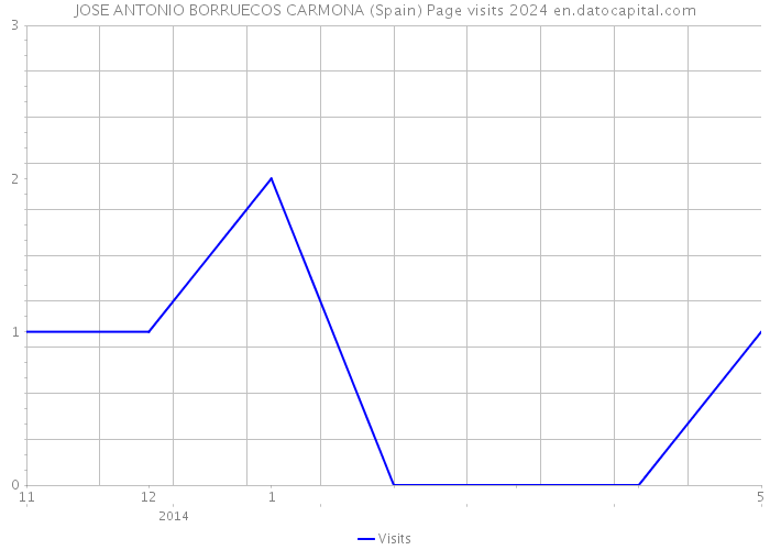 JOSE ANTONIO BORRUECOS CARMONA (Spain) Page visits 2024 