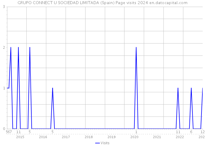 GRUPO CONNECT U SOCIEDAD LIMITADA (Spain) Page visits 2024 