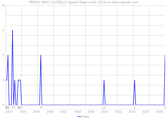 PEDRO SIMO CASTELLS (Spain) Page visits 2024 