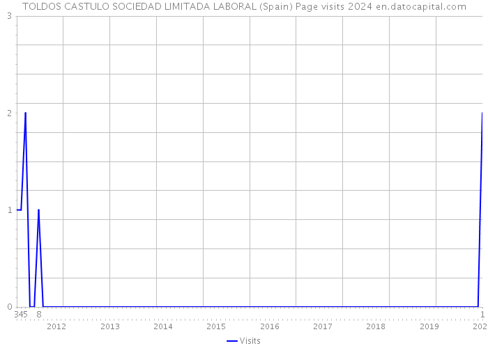 TOLDOS CASTULO SOCIEDAD LIMITADA LABORAL (Spain) Page visits 2024 