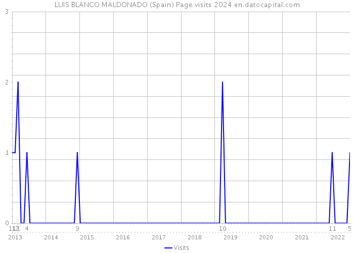 LUIS BLANCO MALDONADO (Spain) Page visits 2024 