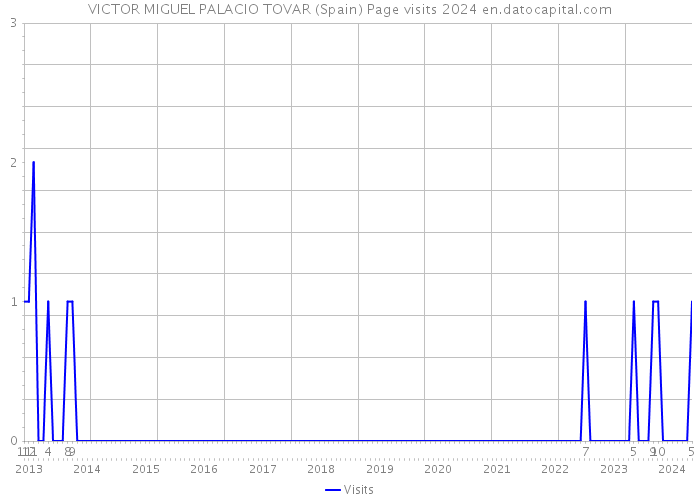 VICTOR MIGUEL PALACIO TOVAR (Spain) Page visits 2024 