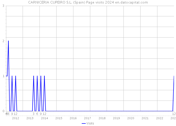 CARNICERIA CUPEIRO S.L. (Spain) Page visits 2024 