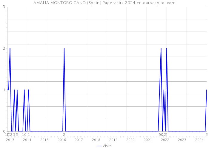 AMALIA MONTORO CANO (Spain) Page visits 2024 