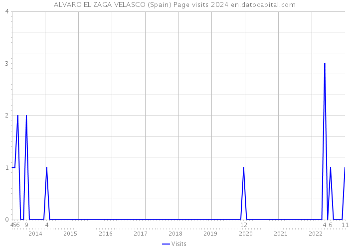 ALVARO ELIZAGA VELASCO (Spain) Page visits 2024 