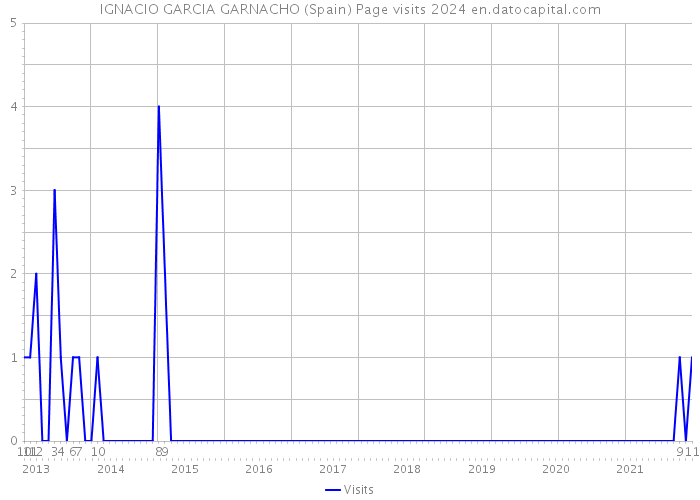 IGNACIO GARCIA GARNACHO (Spain) Page visits 2024 