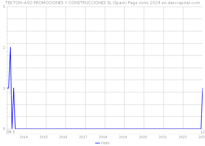 TEKTON-ASO PROMOCIONES Y CONSTRUCCIONES SL (Spain) Page visits 2024 