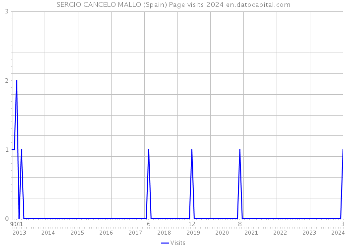SERGIO CANCELO MALLO (Spain) Page visits 2024 