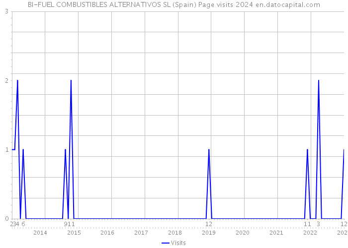BI-FUEL COMBUSTIBLES ALTERNATIVOS SL (Spain) Page visits 2024 