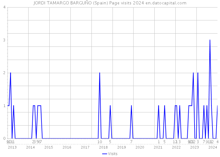JORDI TAMARGO BARGUÑO (Spain) Page visits 2024 