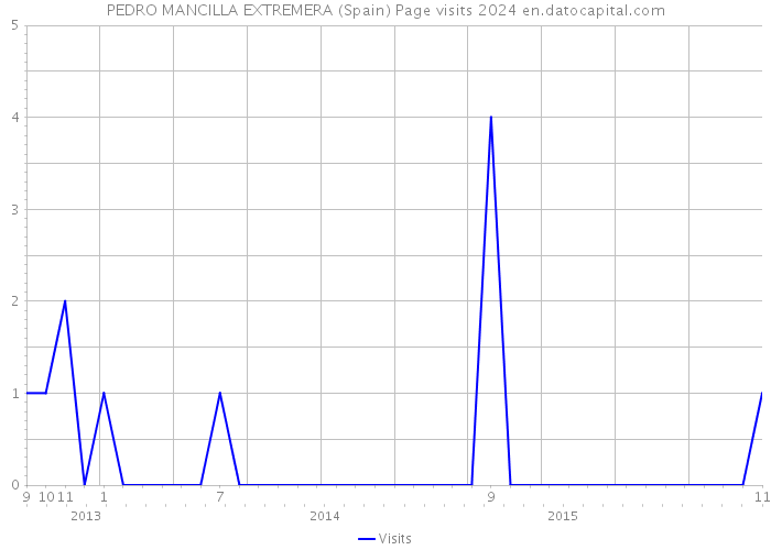 PEDRO MANCILLA EXTREMERA (Spain) Page visits 2024 