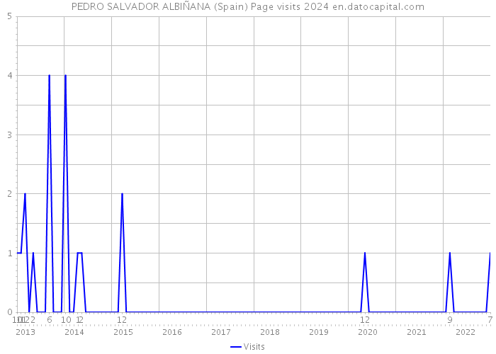 PEDRO SALVADOR ALBIÑANA (Spain) Page visits 2024 