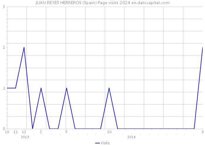 JUAN REYES HERREROS (Spain) Page visits 2024 